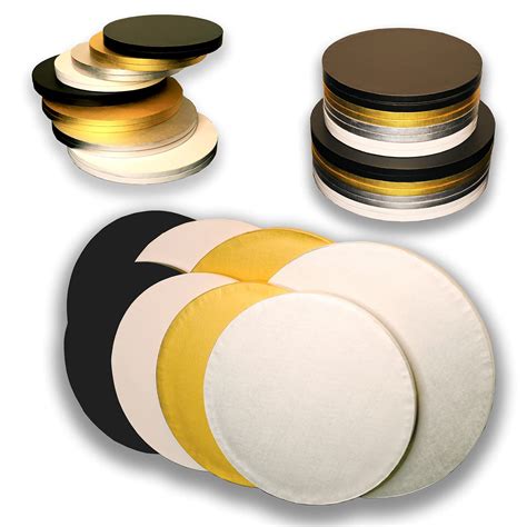 Buy 16 Pack Cake Drums In 2 Sizes And 4 Colors Black Gold Silver