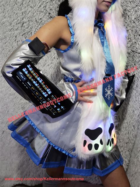 Hatsune Miku Light Up Arm Sleeve Panel Arm Display With Etsy