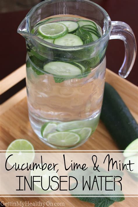 Cucumber Lime And Mint Infused Water