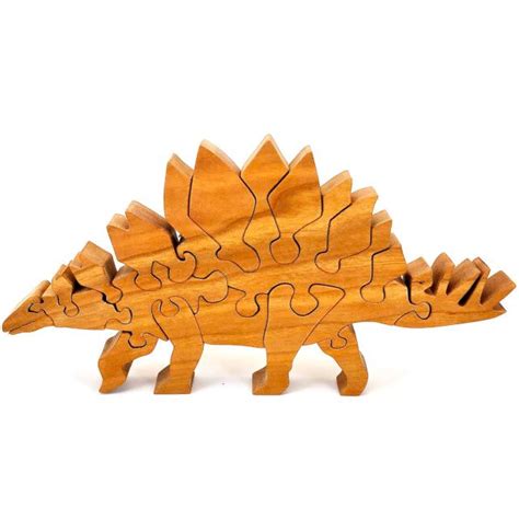 Wooden Stegosaurus Puzzle In 2022 Stegosaurus Dinosaur Puzzles Etsy