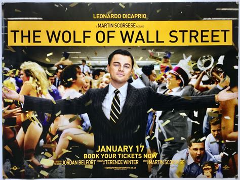 The Wolf Of Wall Street 2013 Final Uk Quad The Poster Collector