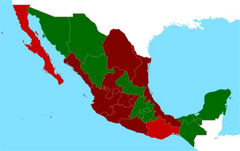 Filemapa Mexico 1858 Guerra De Reformapng