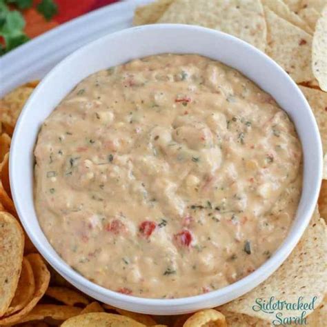 Slow Cooker Sausage Rotel Cheese Dip Recipe Sidetracked Sarah