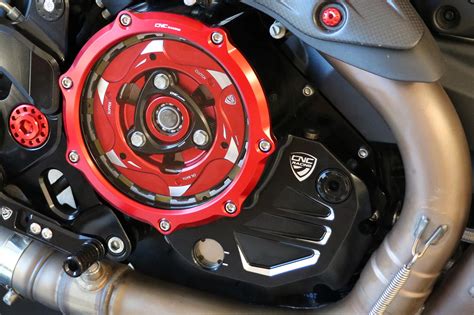 Ducati Diavel Sbk Cnc Racing Clear Clutch Cover Oil Bath