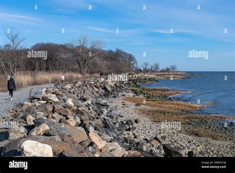 View Along The Shoreline Of Greenwich Point Or Tods Point Greenwich
