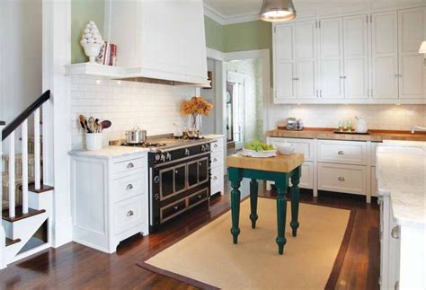 Providing a neutral backdrop, white kitchen cabinets can be left alone or dressed up with colorful art and accessories. green kitchen paint colors with white cabinets | Target ...