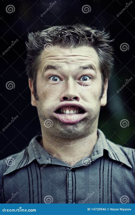 Man Making A Funny Face Stock Photo Image Of Humorous 14720946