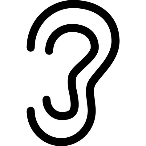 Ear Outline Vector Svg Icon Svg Repo