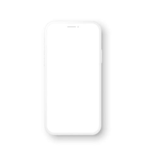 Premium Vector Realistic White Mockup Smartphone Set With Blank