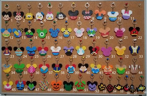 Disney Inspired Perler Bead Magnets Disney Mickey Minnie Perler Bead