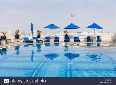 Rooftop Open Air Swimming Pool Of The Sofitel Saigon Plaza Hotel With