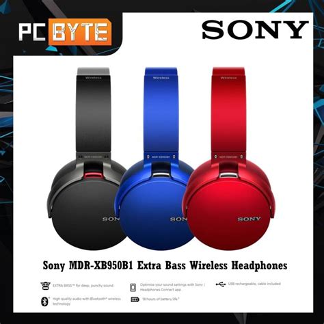 Sony Mdr Xb950b1 Extra Bass Wireless Headphones Lazada