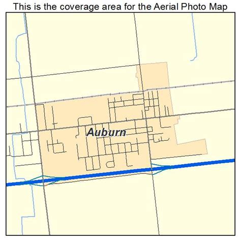 Aerial Photography Map Of Auburn Mi Michigan