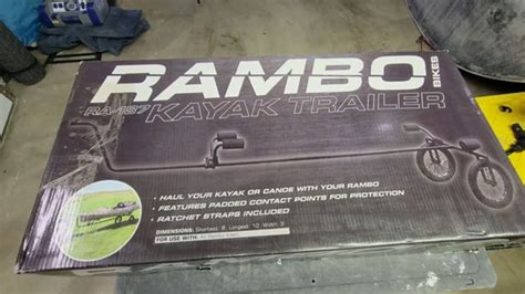 Unboxing The Rambo Kayak Trailer For Bicycle Youtube