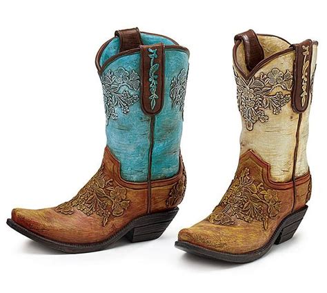 Used item in a very good condition. Boot Flowers Vase | Boots, Cowgirl boots, Cowboy