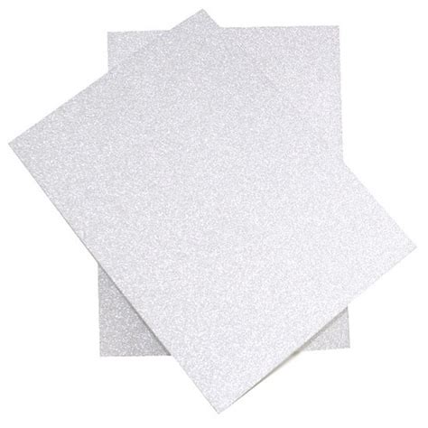 A4 Silver Glitter Card Non Shedding 250 Sheets The Paperbox