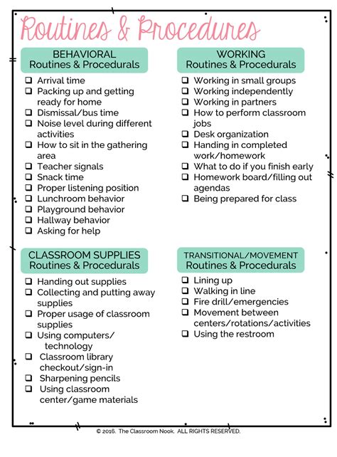 back to school series setting up classroom routines and procedures — the classroom nook