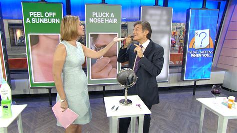 Stop Plucking Nose Hairs Dr Oz Weighs In On Health Habits