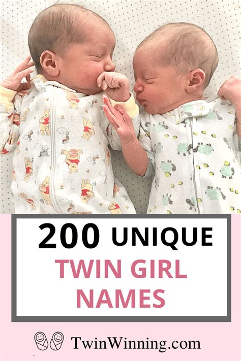Twin Names For Girls Twin Girl Names Unique Twin Baby Names List Of