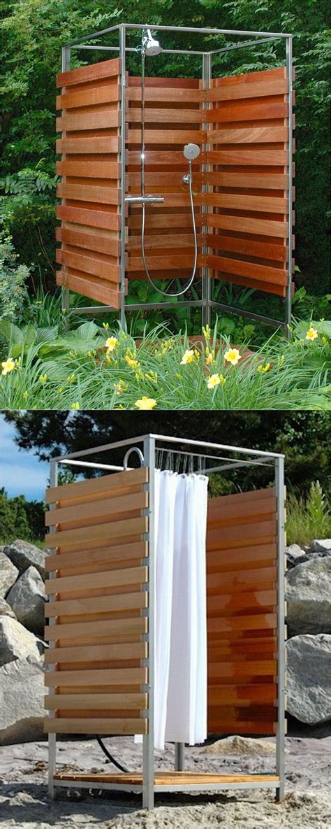 32 Beautiful And Easy Diy Outdoor Shower Ideas A Piece Of Rainbow Outdoor Shower Diy Outdoor