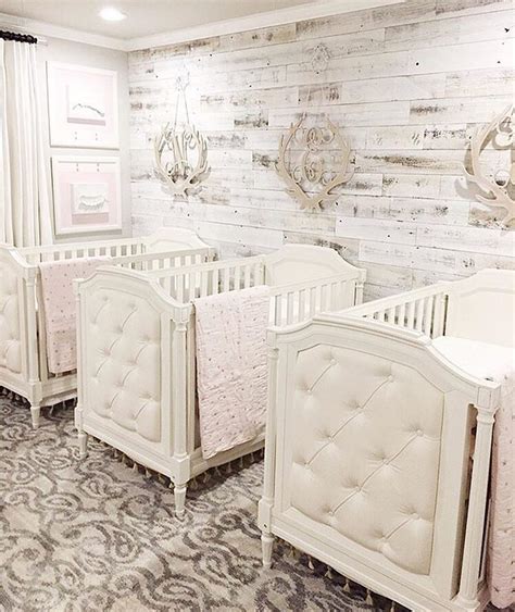 Shop target for kids' room ideas and inspiration. A nursery for triplets!!! I love how @melissamckean kept ...