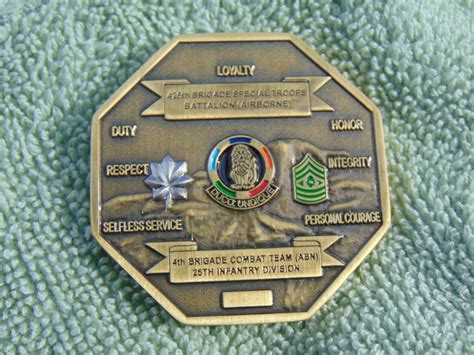 4th Brigade Combat Team Airborne 25th Infantry Military Challenge Coin