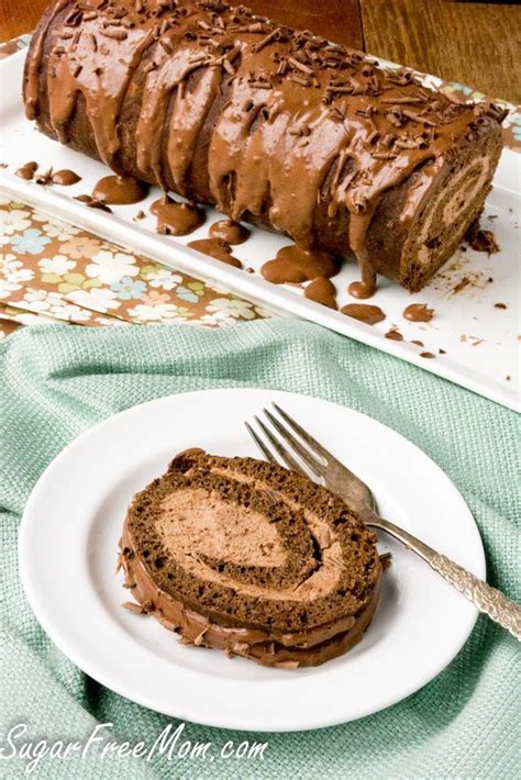 Finally, a place to indulge with delicious cookies, brownies, pies, or mousse with no guilt. Sugar-Free Low Carb Chocolate Tiramisu Cake Roll | Recipe ...