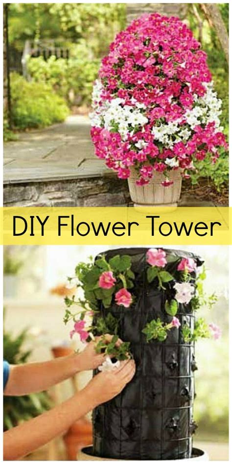 Diy Saturday Make Your Own Flower Tower A Cultivated Nest