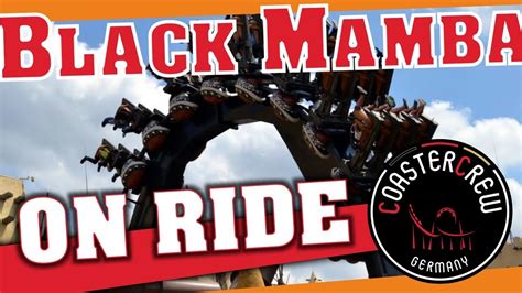 Black Mamba On Ride Pov Bolliger Mabillard Inverted Roller Coaster Pov Phantasialand Youtube