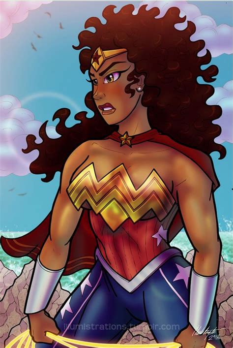 Black Wonderwoman Blackcurrent Wonder Woman Wonder Black Women Art