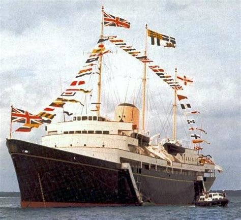 Her Majestys Royal Yacht Britannia At Anchor National Geographics