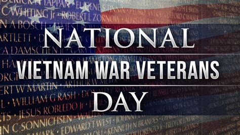 Vietnam War Veterans Day A Day To Pay Tribute Honor Those Who Served In Vietnam Joint Base