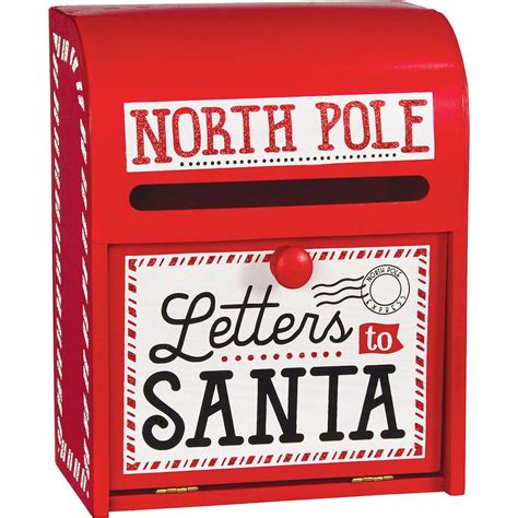 Letters To Santa Mailbox 8 12in X 11in Party City Santa Mailbox