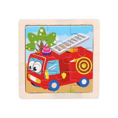 Allowith Puzzle Wooden Kids 16 Piece Jigsaw Toys Education And Learning