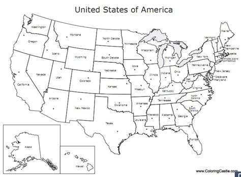 4 Best Images Of Printable Color United States Map United States