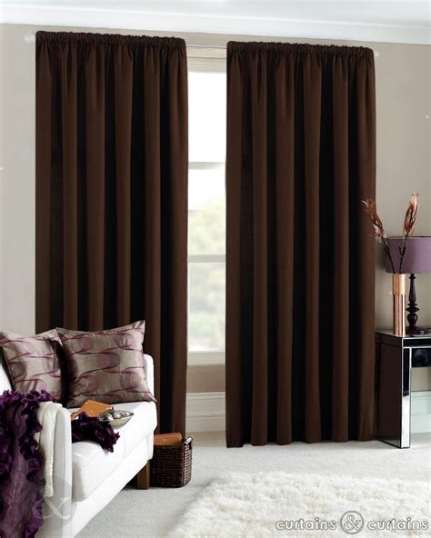 Such A Lovely Chocolate Brown Colour Brown Curtains Cozy Living