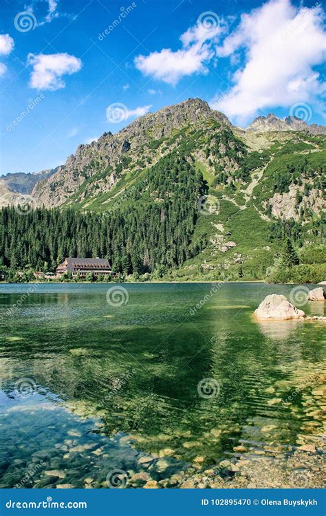 Poprad Lake In High Tatras Mountains Slovakia Stock Photo Image Of
