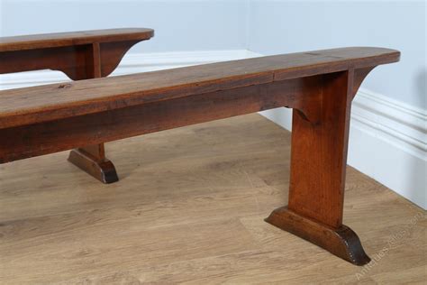 Pair Of French Cherry Wood 6ft 7 Benches C1840 Antiques Atlas
