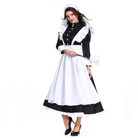 Oktoberfes Costume Women Halloween French Maid Apron Dresses Hens Night