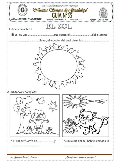 El Sol55 Actividades Espaciales El Universo Para Niños Primeros