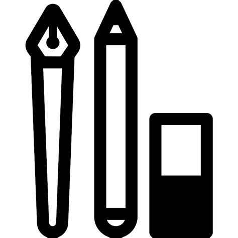 Pen Pencil And Eraser Vector Svg Icon Svg Repo