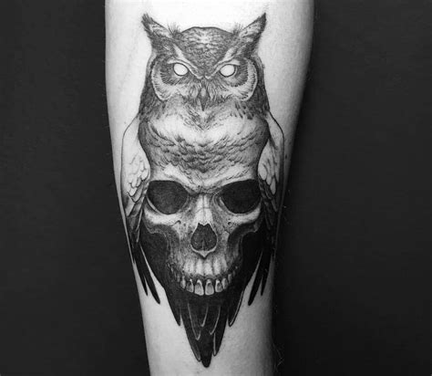 Top 72 Owl With Skull Tattoo Super Hot In Cdgdbentre