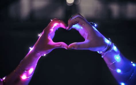 Love Heart Led Hands 5k Wallpapers Hd Wallpapers Id 28949