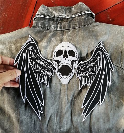 Skull Wings Skull Flying Grim Reaper Angels God Of Death Dark Etsy