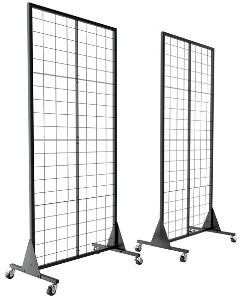 Blasinc 2 Pack 2x55 Ft Gridwall Panel Display Stand Heavy Movable