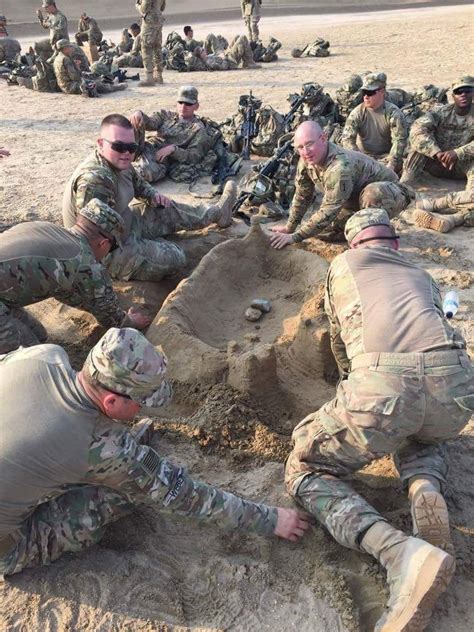 Soldiers Build Arena For Camel Spider Vs Scorpion Death Match Army