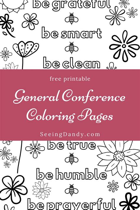 5 out of 5 stars. Printable General Conference Coloring Pages For YW ...