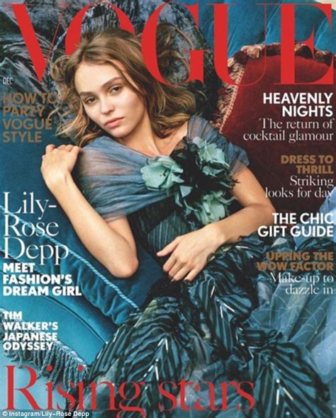 Lily Rose Depp Announces Her First Cover For British Vogue On Instagram Daily Mail Online