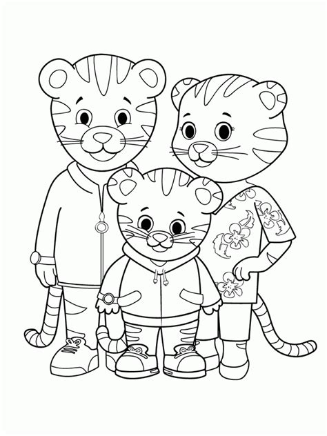 Baby Margaret Daniel Tiger Coloring Pages Coloring Pages