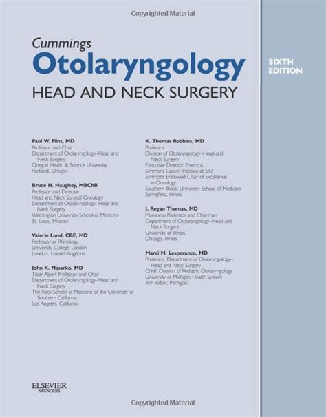 Cummings Otolaryngology Head And Neck Surgery